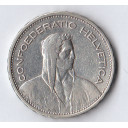 1931 B -  5 Franchi Argento Svizzera Guglielmo Tell circolata